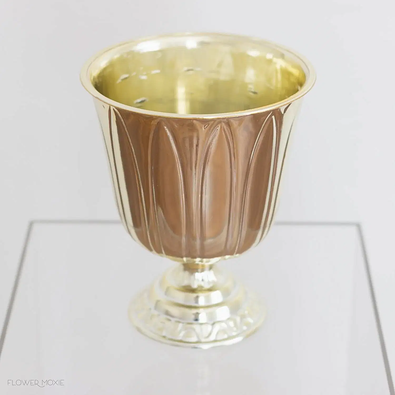 gold plastic decorative urn