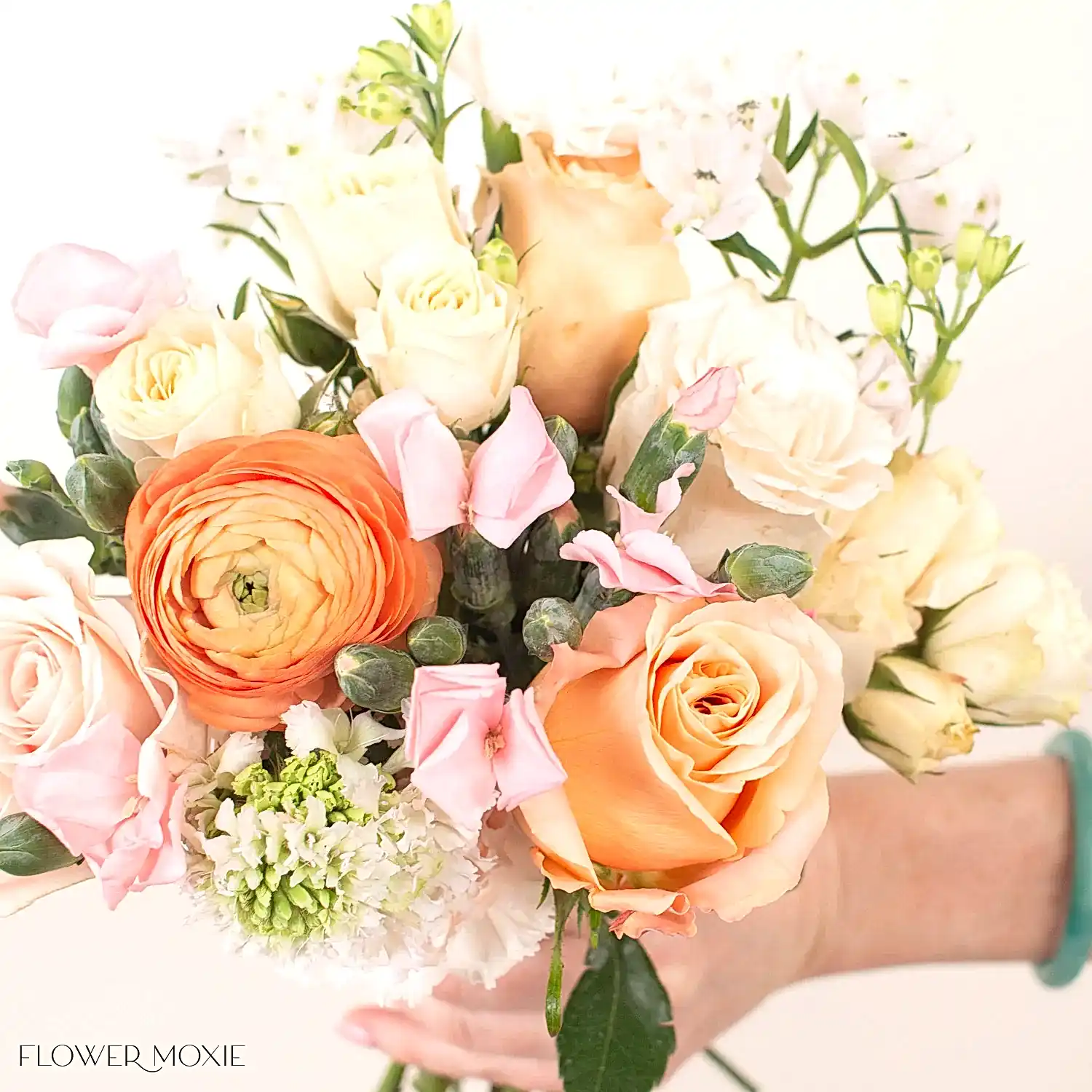 Peachy Keen Premade Bridesmaid Bouquet