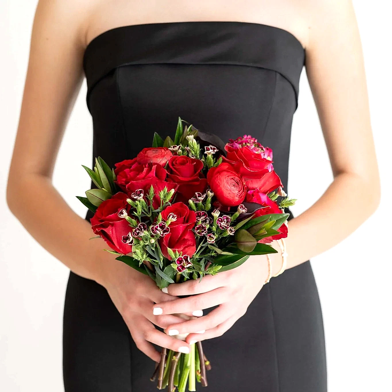 Red Siren Premade Bridesmaid Bouquet