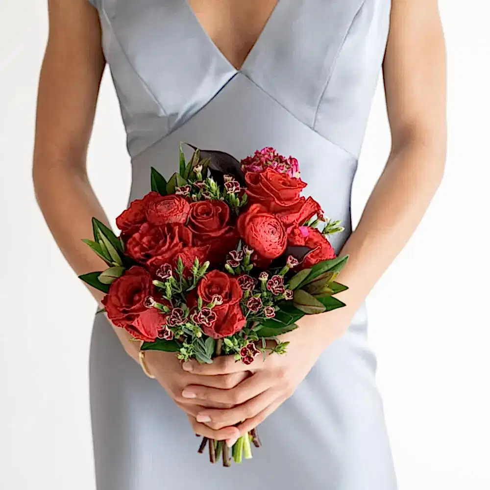 Red Siren Premade Bridesmaid Bouquet