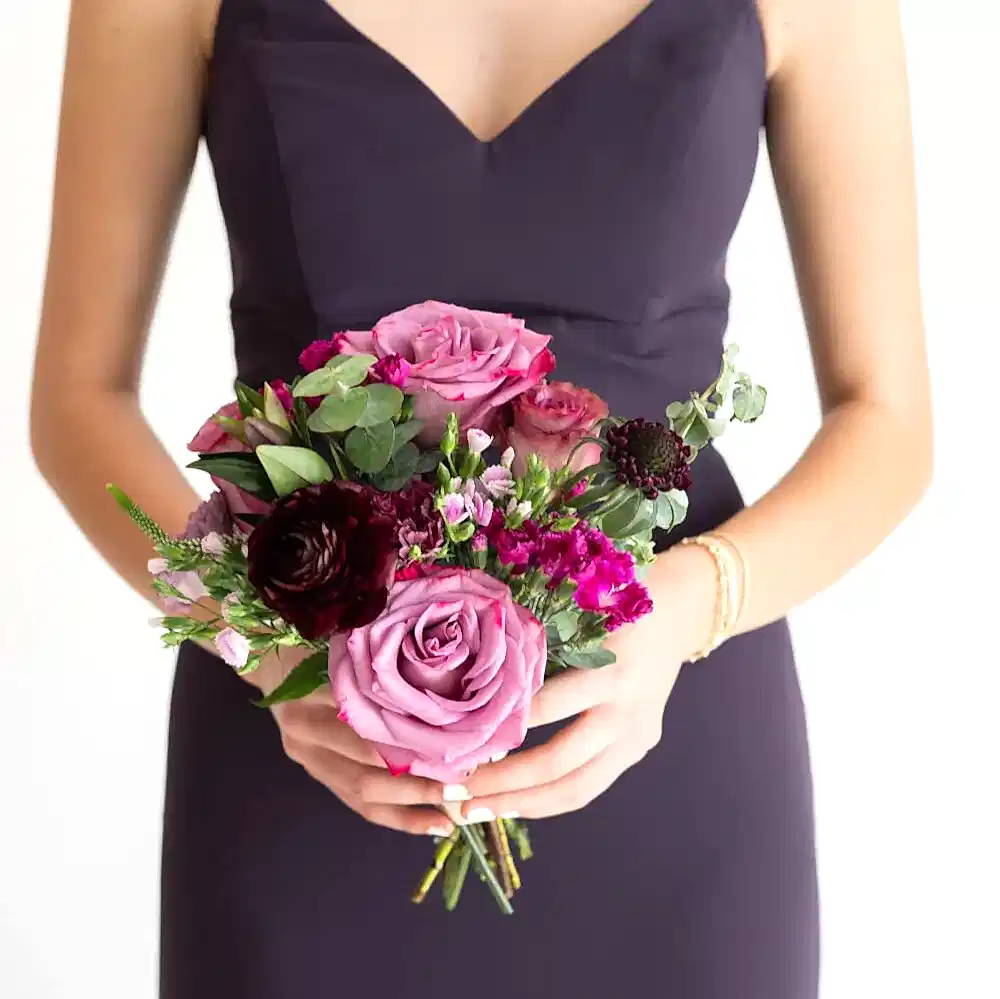 Sweet Plum Premade Bridesmaid Bouquet