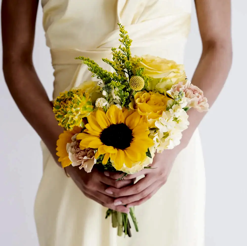 Lemon Sunshine Premade Bridesmaid Bouquet