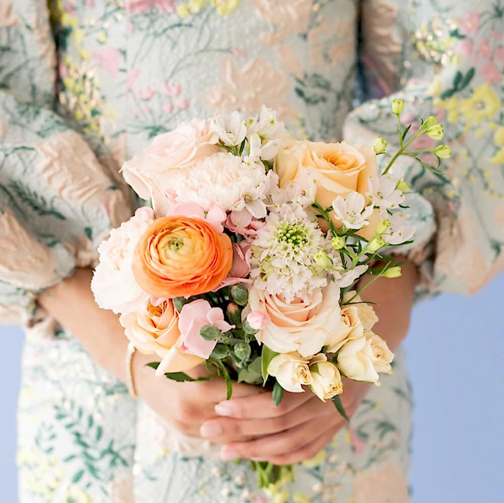 Peachy Keen Premade Bridesmaid Bouquet