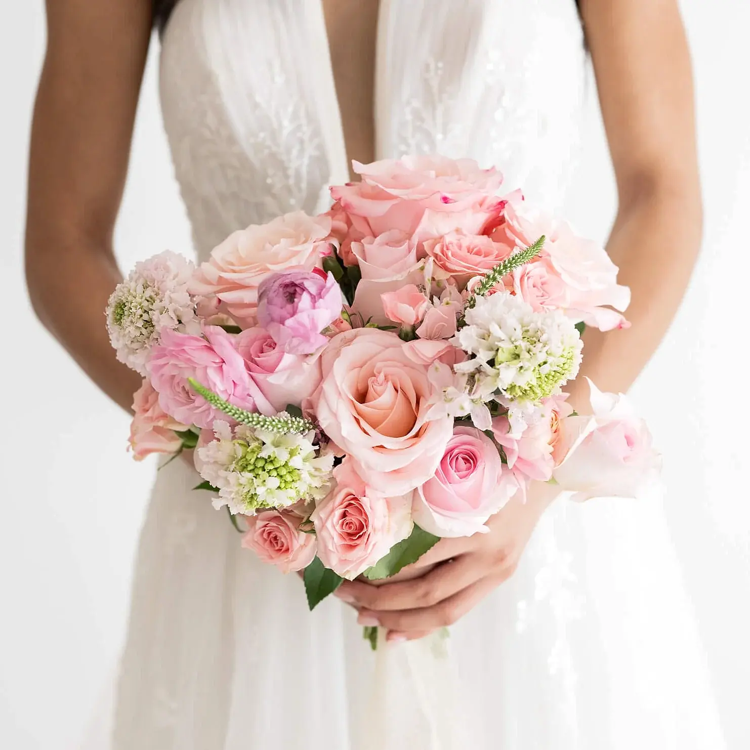 Blush Satin Premade Bouquets