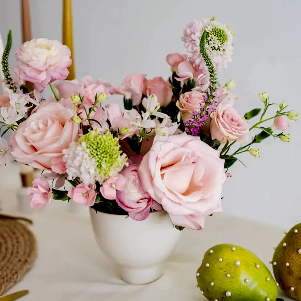 Blush Satin Premade Centerpieces