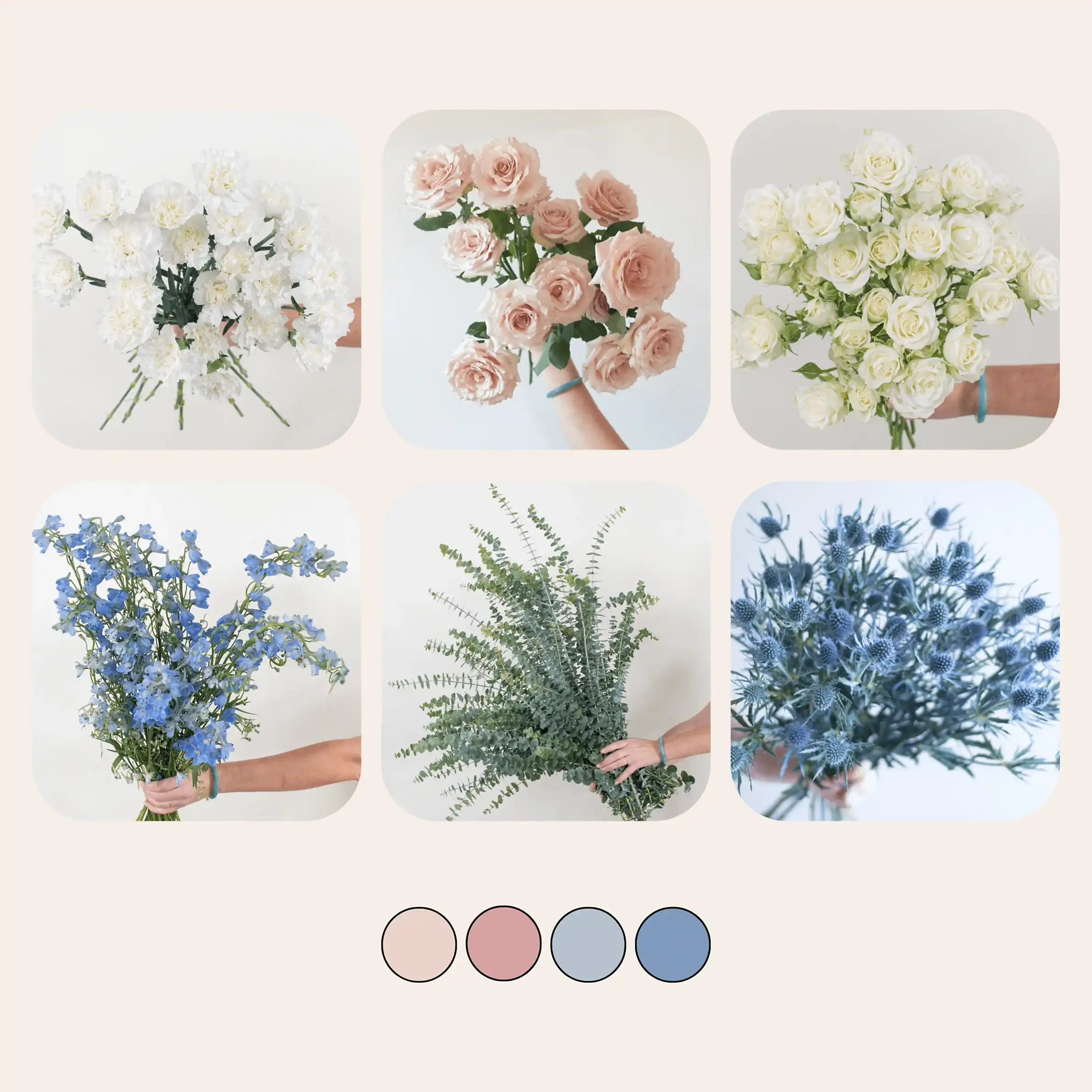 Dusty Blush and Blue Sample Box