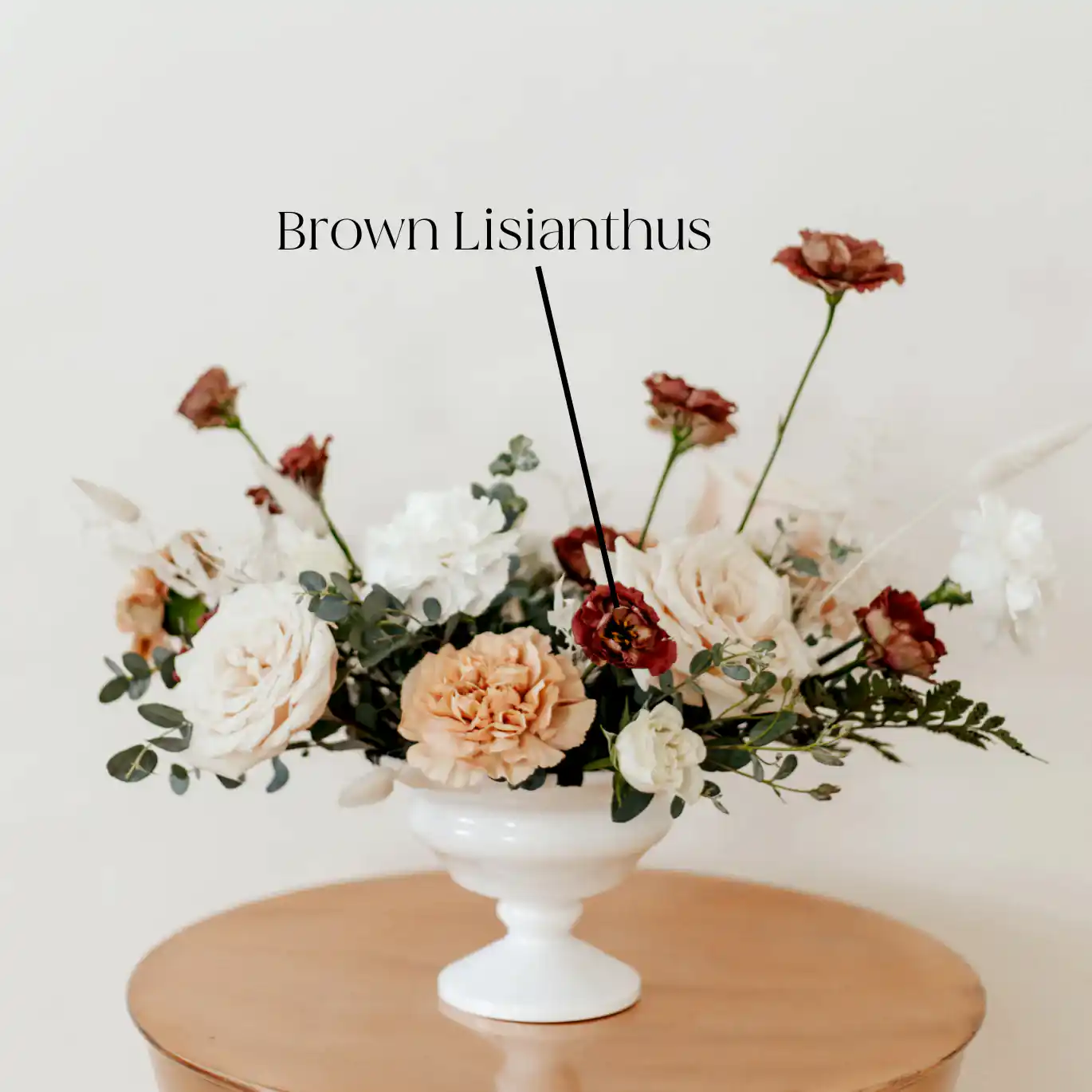 brown lisianthus flower