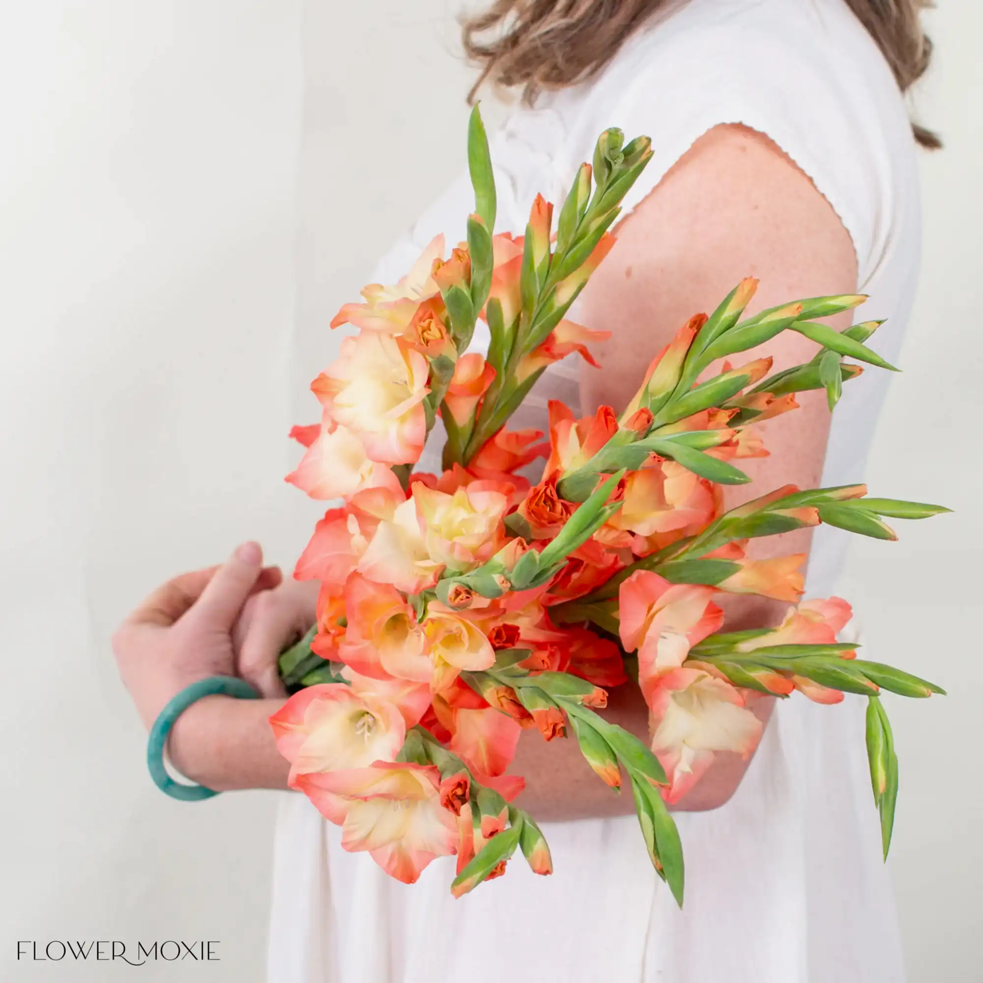 Peach Mini Gladiolus Flower