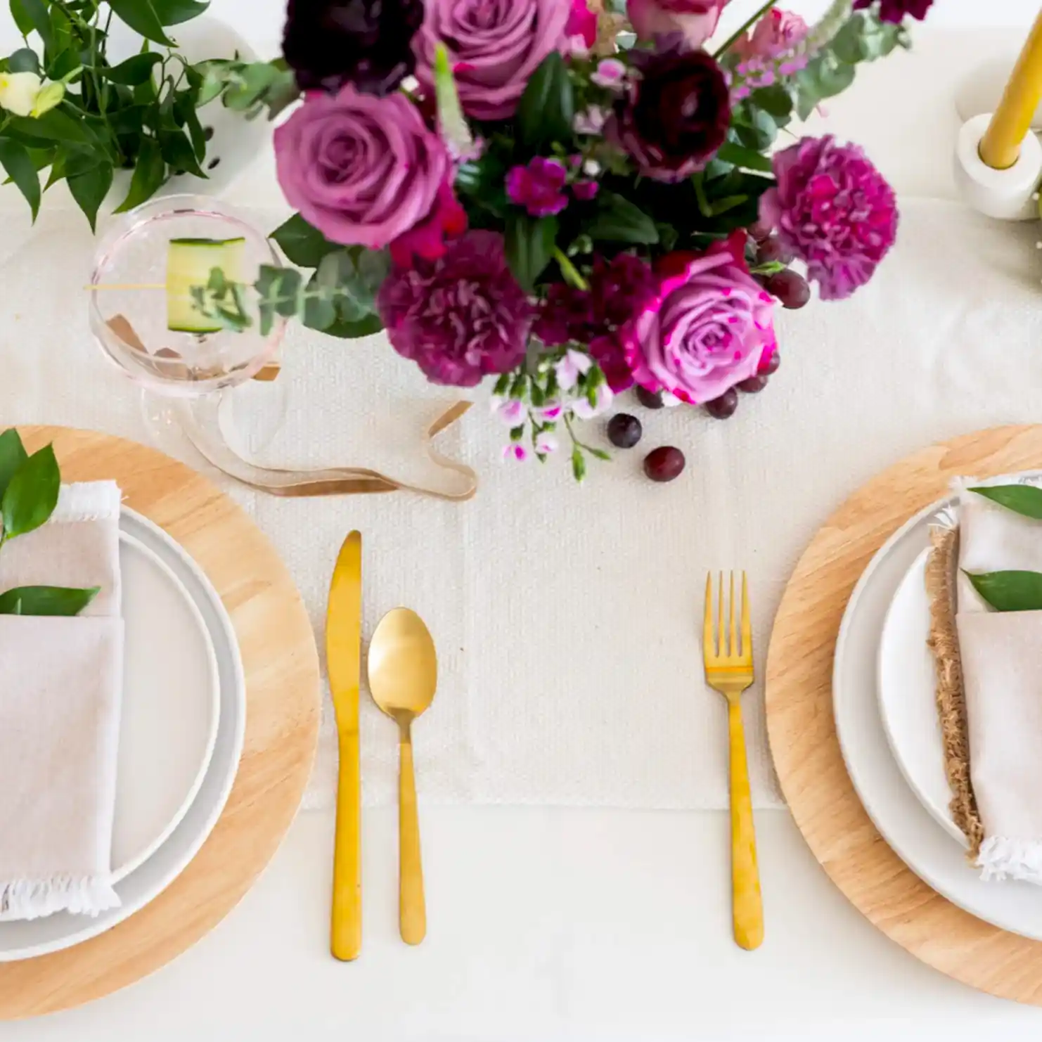 Sweet Plum Premade Centerpieces