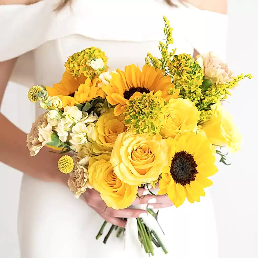 yellow bridal bouquet 