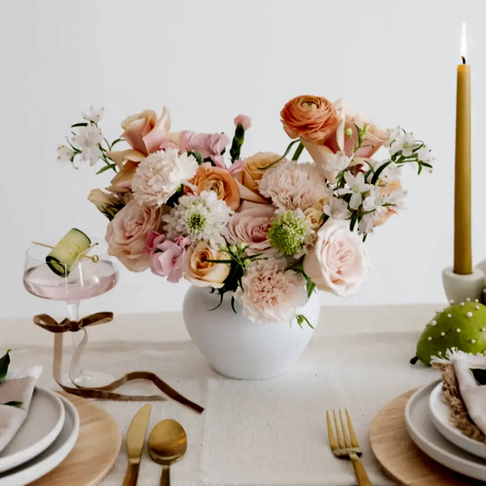 Peachy Keen Premade Centerpieces