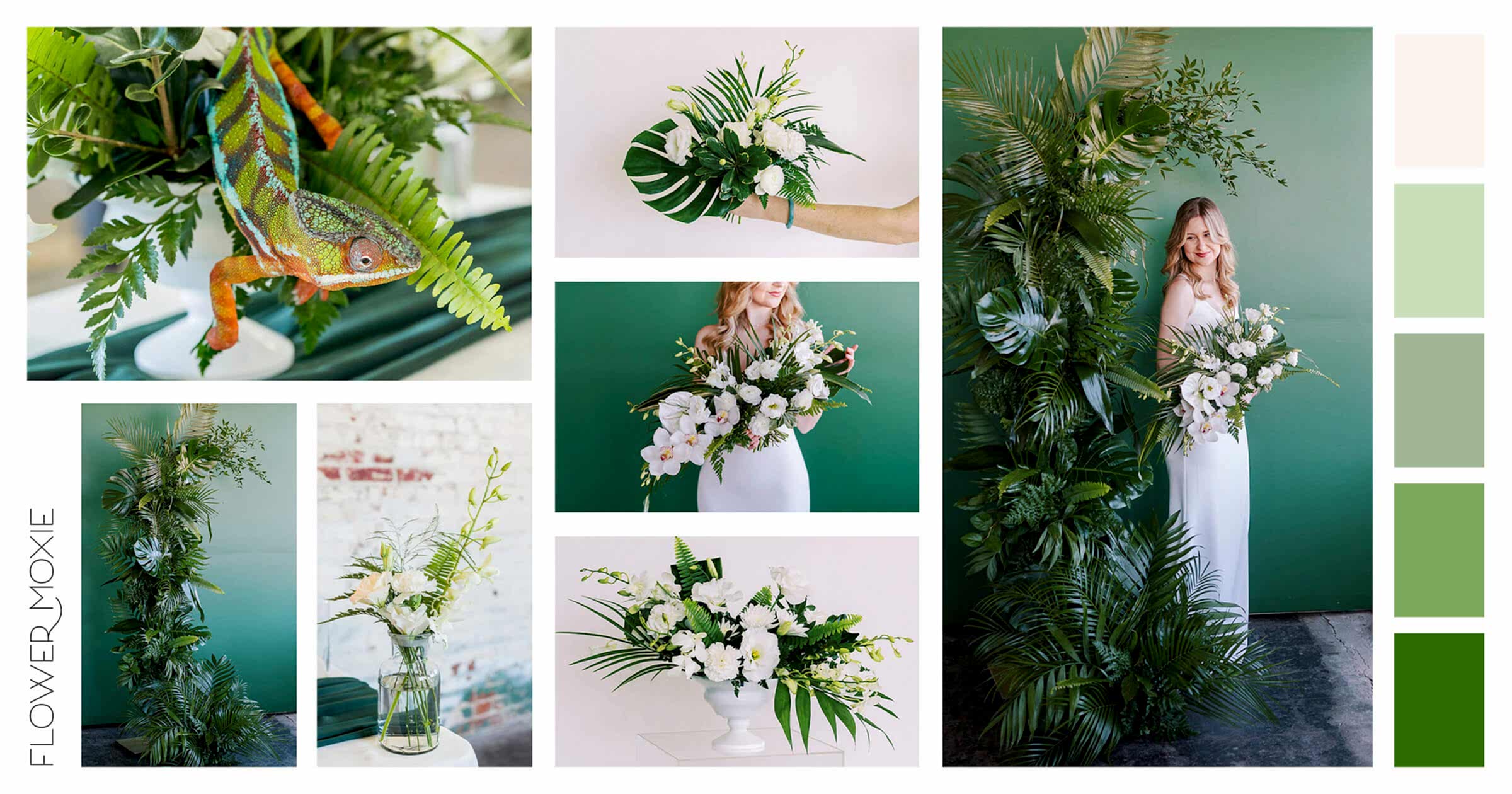 tropical diy wedding flowers