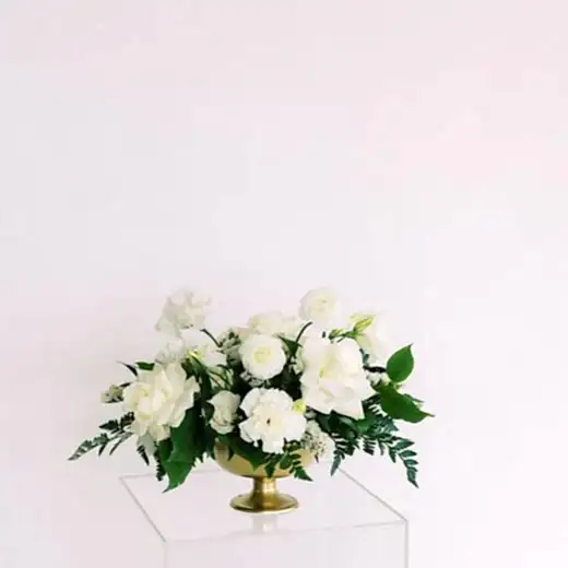 Emerald Green and Cream DIY Wedding Centerpiece Flower Moxie