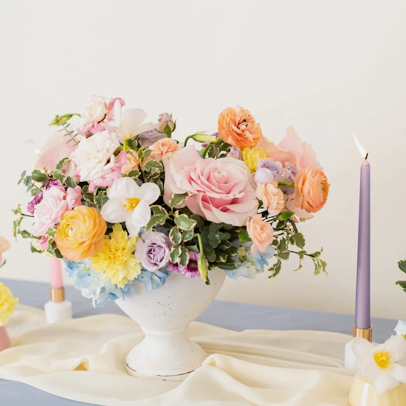 Pastel Wedding Centerpiece