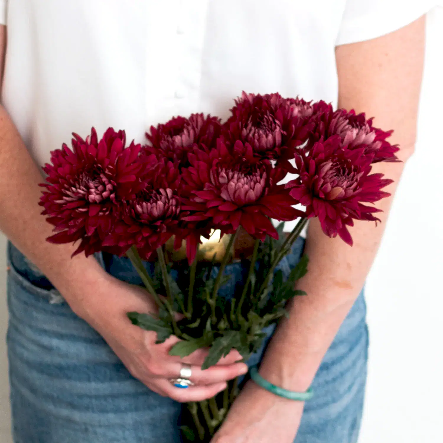 Red Burgundy Cremone Flower