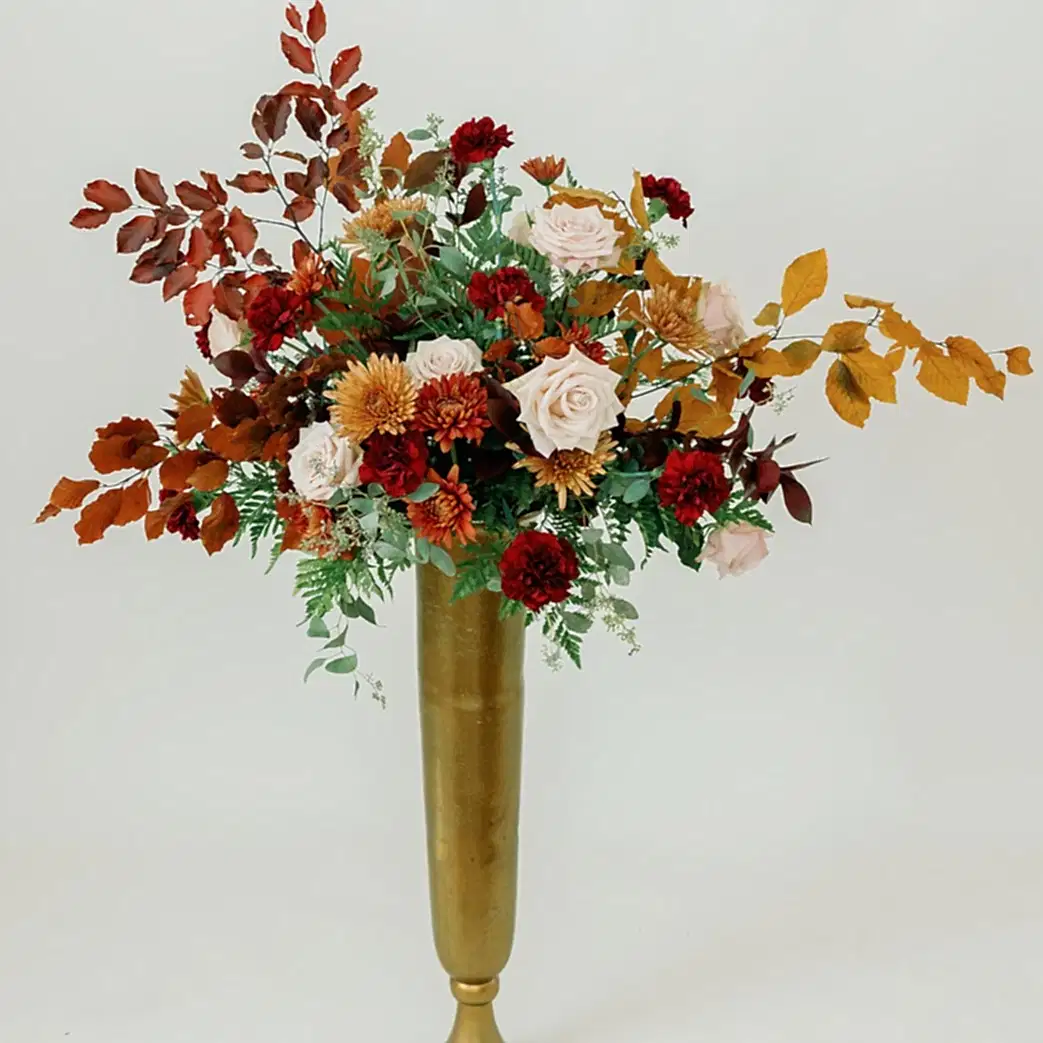 autumn DIY ceremony flowers