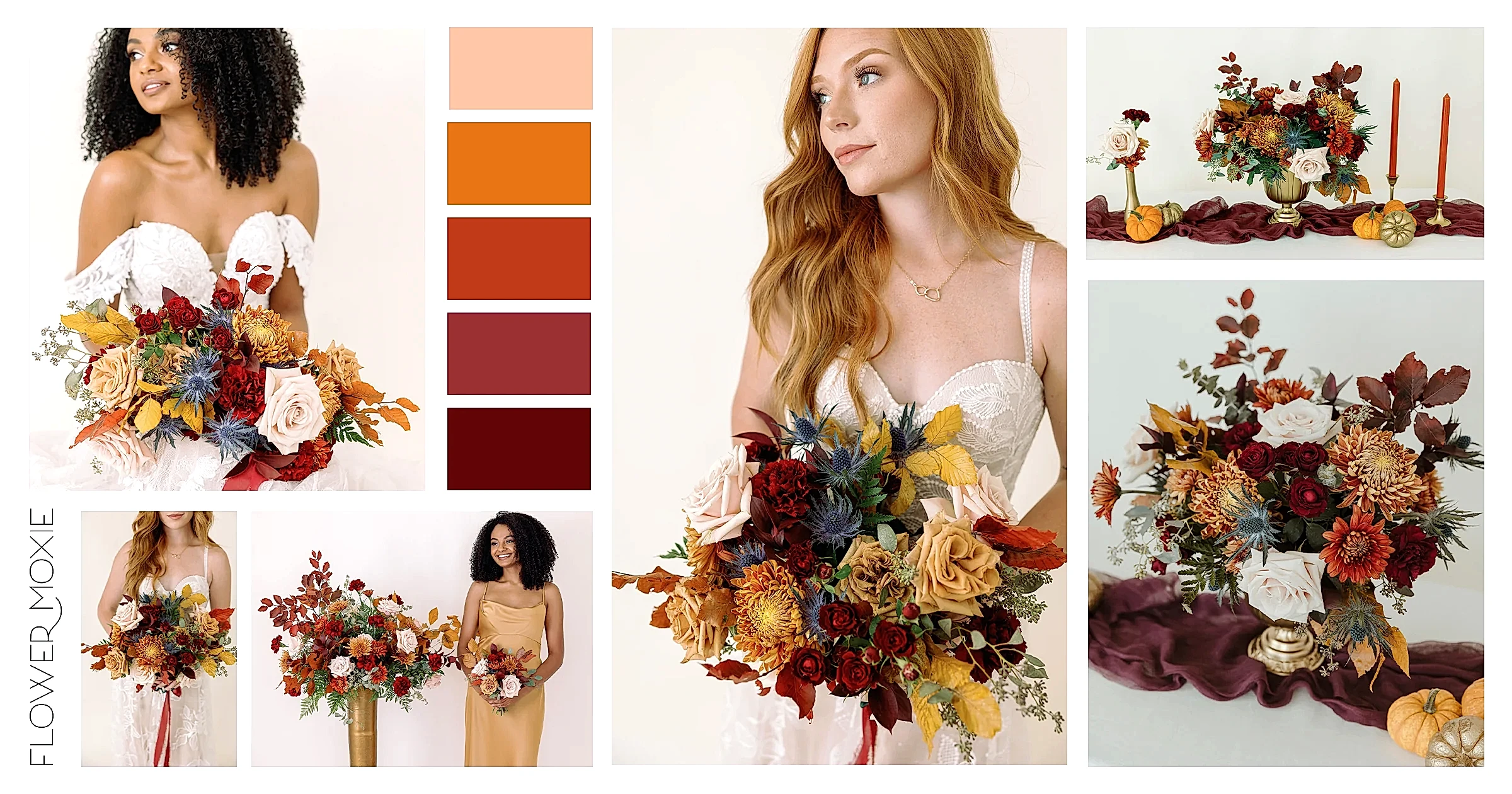 autumn and fall diy flower wedding packages